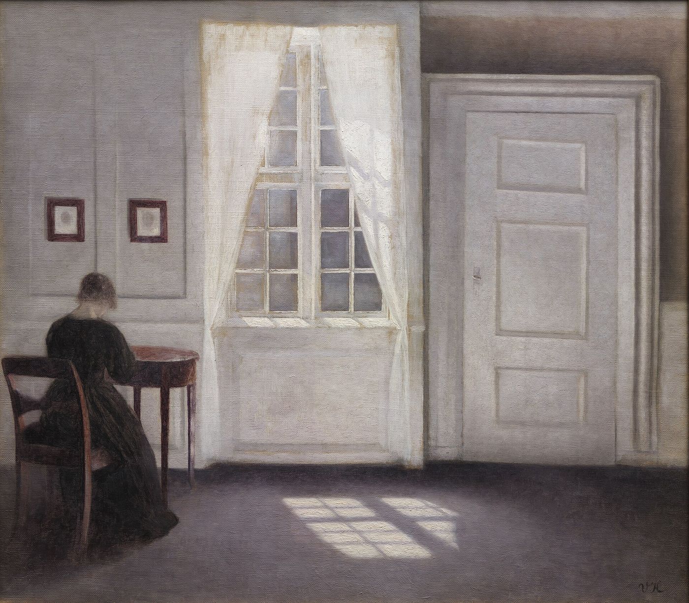 Hammershøi — light entering a quiet room